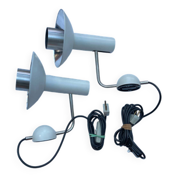 Pair of Louis Poulsen wall lights, Louise model, 60s, Denmark