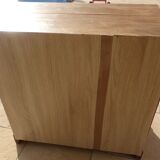 Low furniture two doors in solid oak