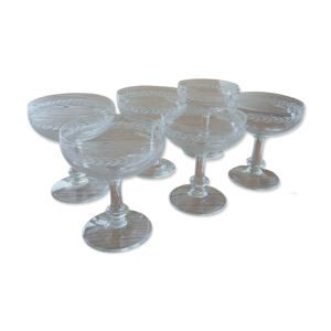 service de 6 coupes à