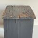 Vintage patinated grey stool