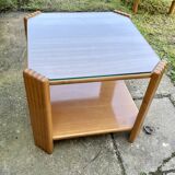 Coffee table, side table in beech, Maison Rosello