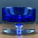 Royal blue ashtray or trinket tray