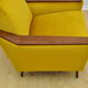 Yellow velvet armchair, 1960s
