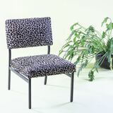 1950s-60s leopard armchair, fully restored