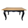 Louis xv style table in black patinated oak