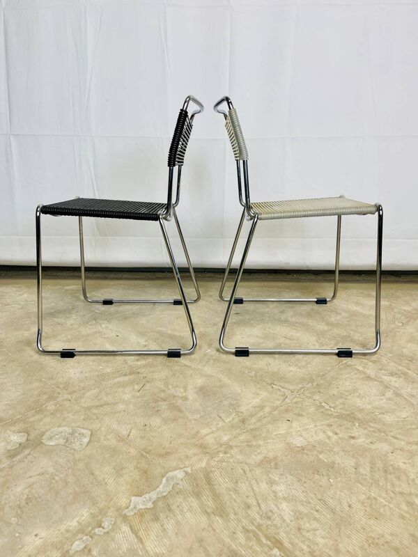 Paire de chaises scoubidou enfant