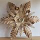 Wall lamp or floral ceiling lamp in white globe