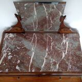 Art Deco dressing table marble top 2 drawers