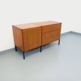 Vintage modernist enfilade ARP Minvielle by Guariche Mortier Motte teak
