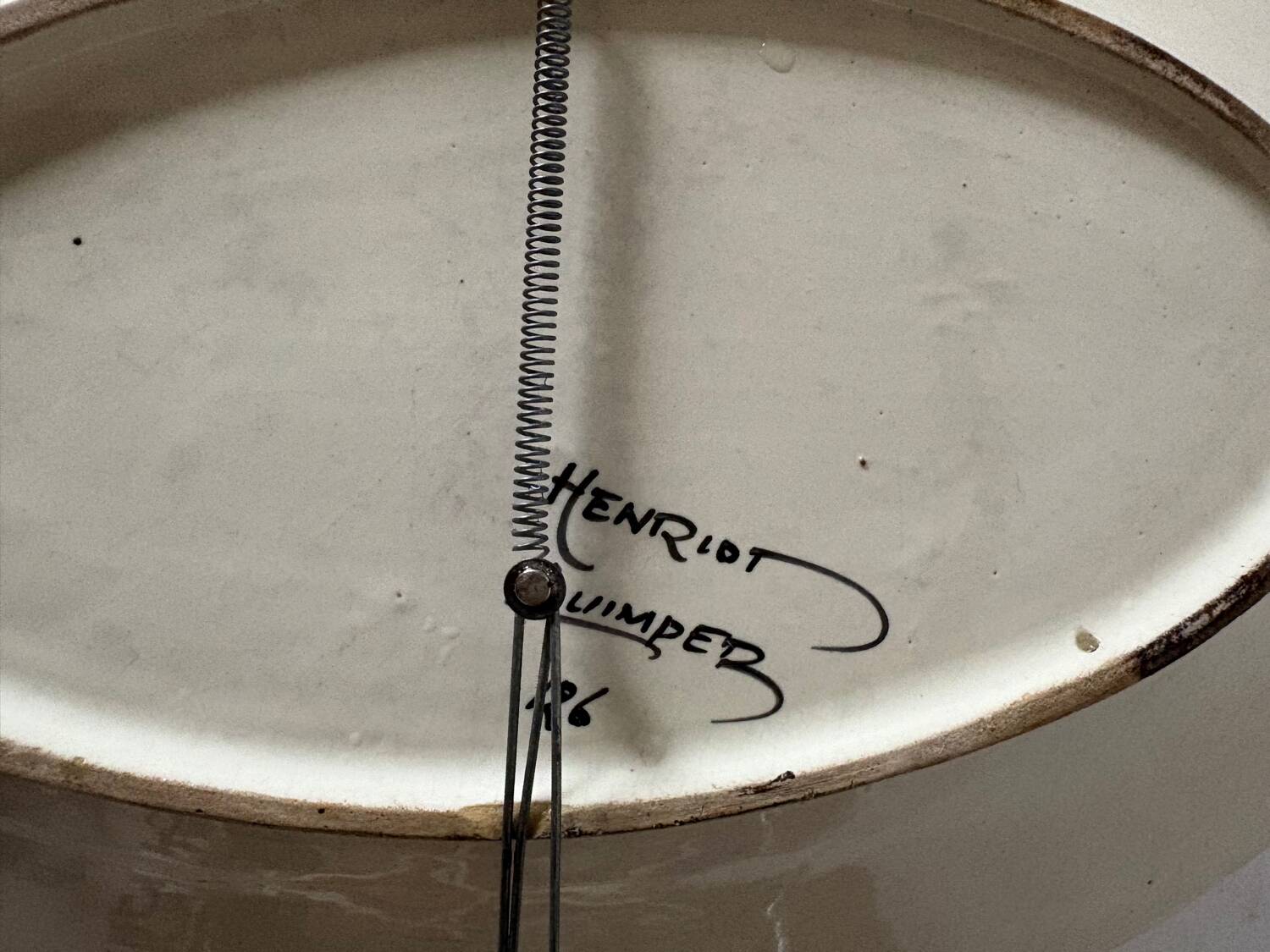 Old plate Quimper Henriot