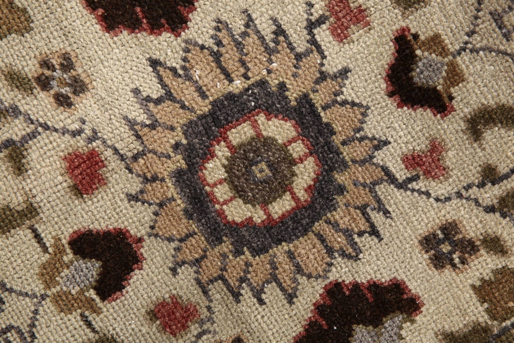 4x7 Brown Floral Vintage Persian Rug, 130x215Cm SK 2606