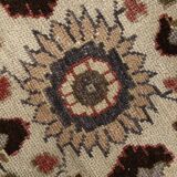 4x7 Brown Floral Vintage Persian Rug, 130x215Cm SK 2606
