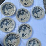 Set of 8 Gien plates Views of the Orient circa 1880