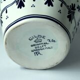 2 handpainted Delft vases with lid as a set, Vintage, marked