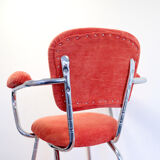 Re-carpeted vintage chair