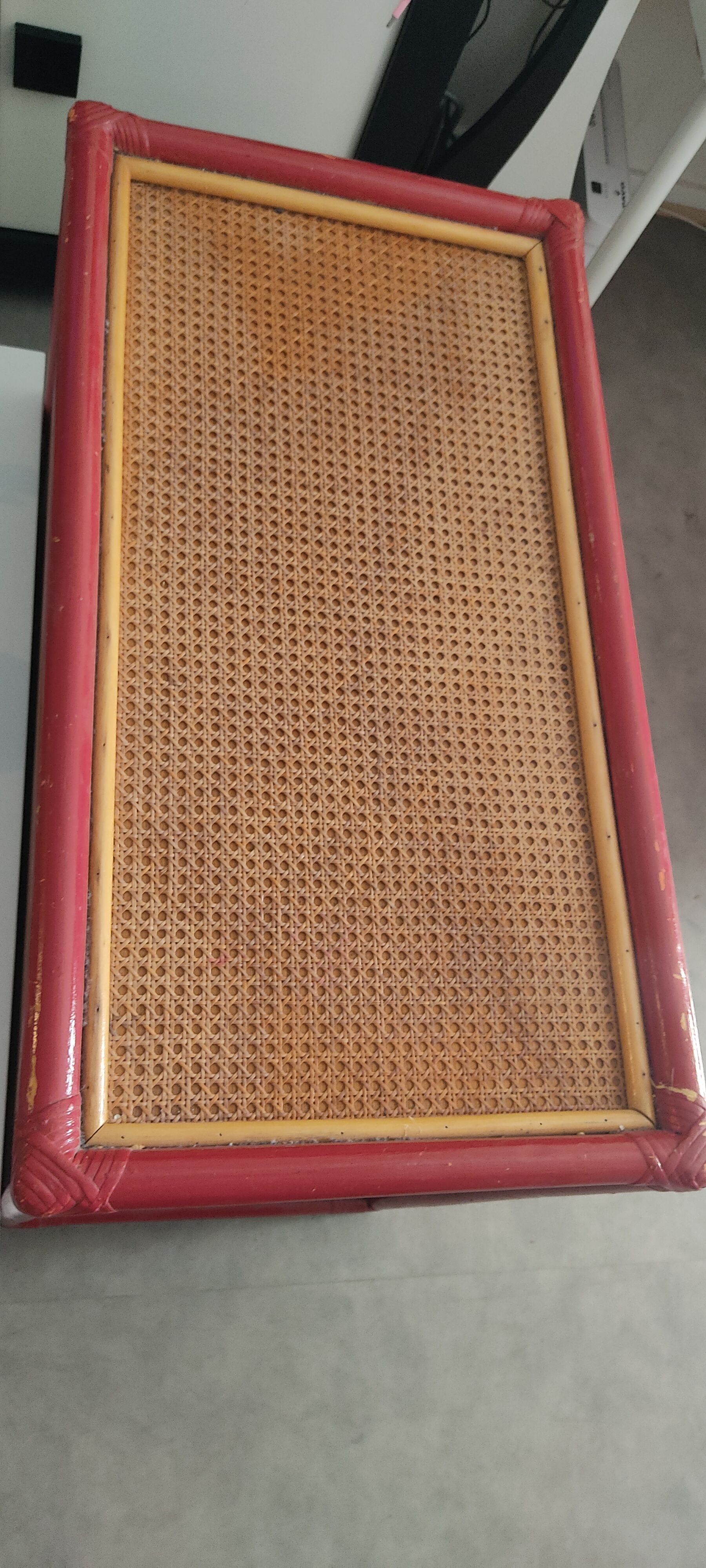 Rattan chest of drawers 3 drawers