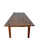 Grande table de ferme en orme massif 19ème siècle