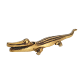 1970s vintage brass crocodile