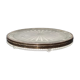 Verlys Art Deco glass and silver coaster