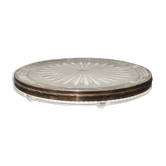 Verlys Art Deco glass and silver coaster
