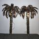 Palm tree brass wall lights