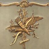 Louis XV era 1900 gilded laquered wood trumeau