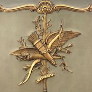 Louis XV era 1900 gilded laquered wood trumeau