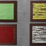 Ewa Söderström, Fyra årstiderna, Series of 4 Oil Paintings on Canvas