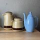 3 Portuguese Mic Century Modern coffee team pots