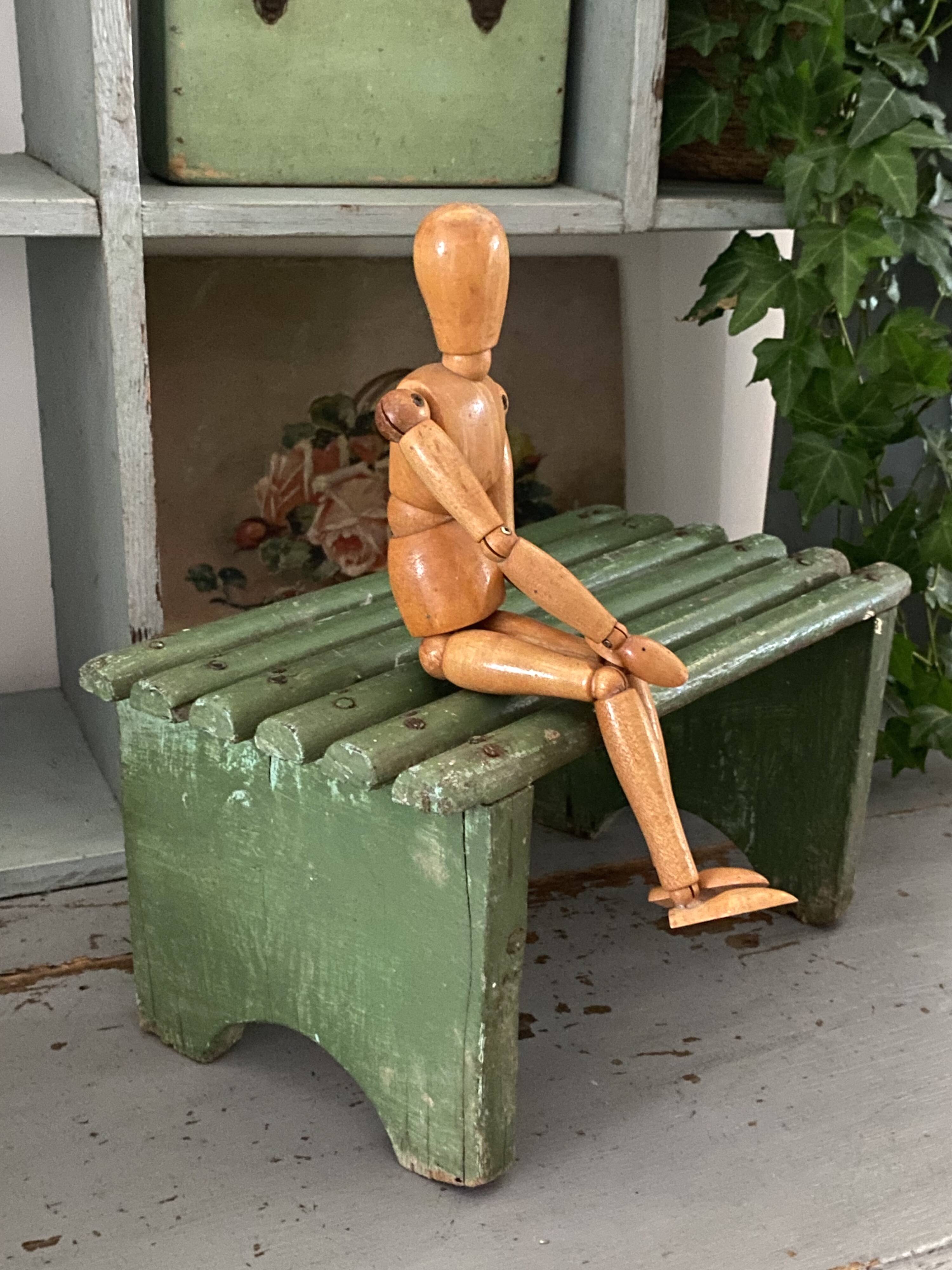 Small Wabi Sabi wooden bench