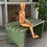 Small Wabi Sabi wooden bench