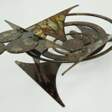 Henrik horst denmark wall candle holder iron brutalistic style