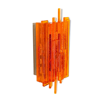 Acrylic wall light/sconce 1001 by Claus Bolby for CEBO industri. Denmark 1970s