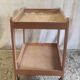 Solid wood serving trolley (Pine) - mid 20th century