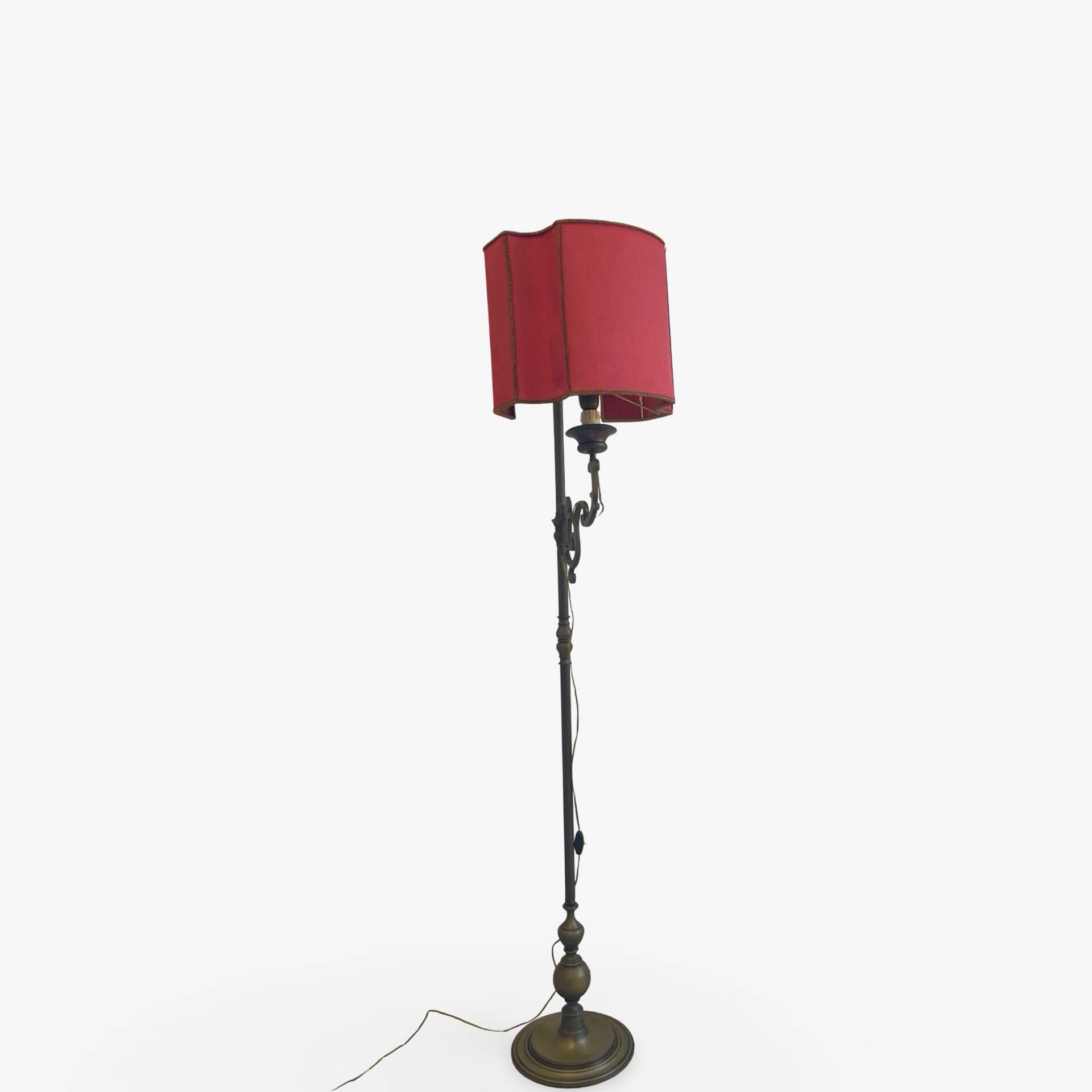 antique Art Nouveau floor lamp
