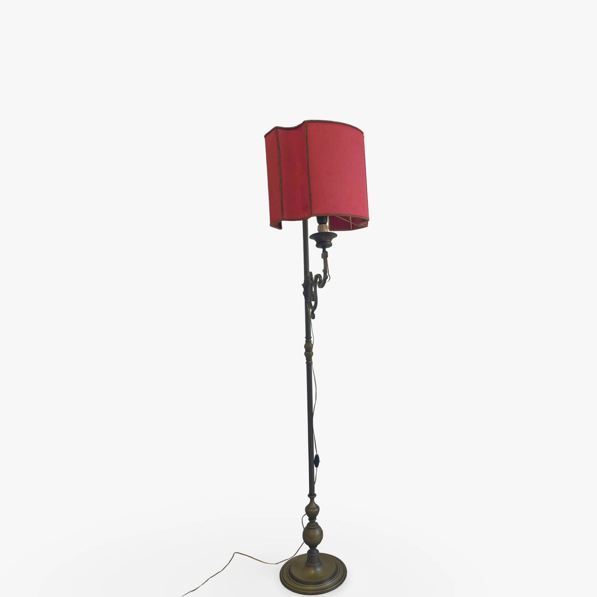 antique Art Nouveau floor lamp