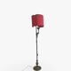 antique Art Nouveau floor lamp