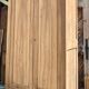 Large antique wardrobe in raw solid wood, chic country style.