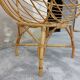 Vintage rattan cradle 1950