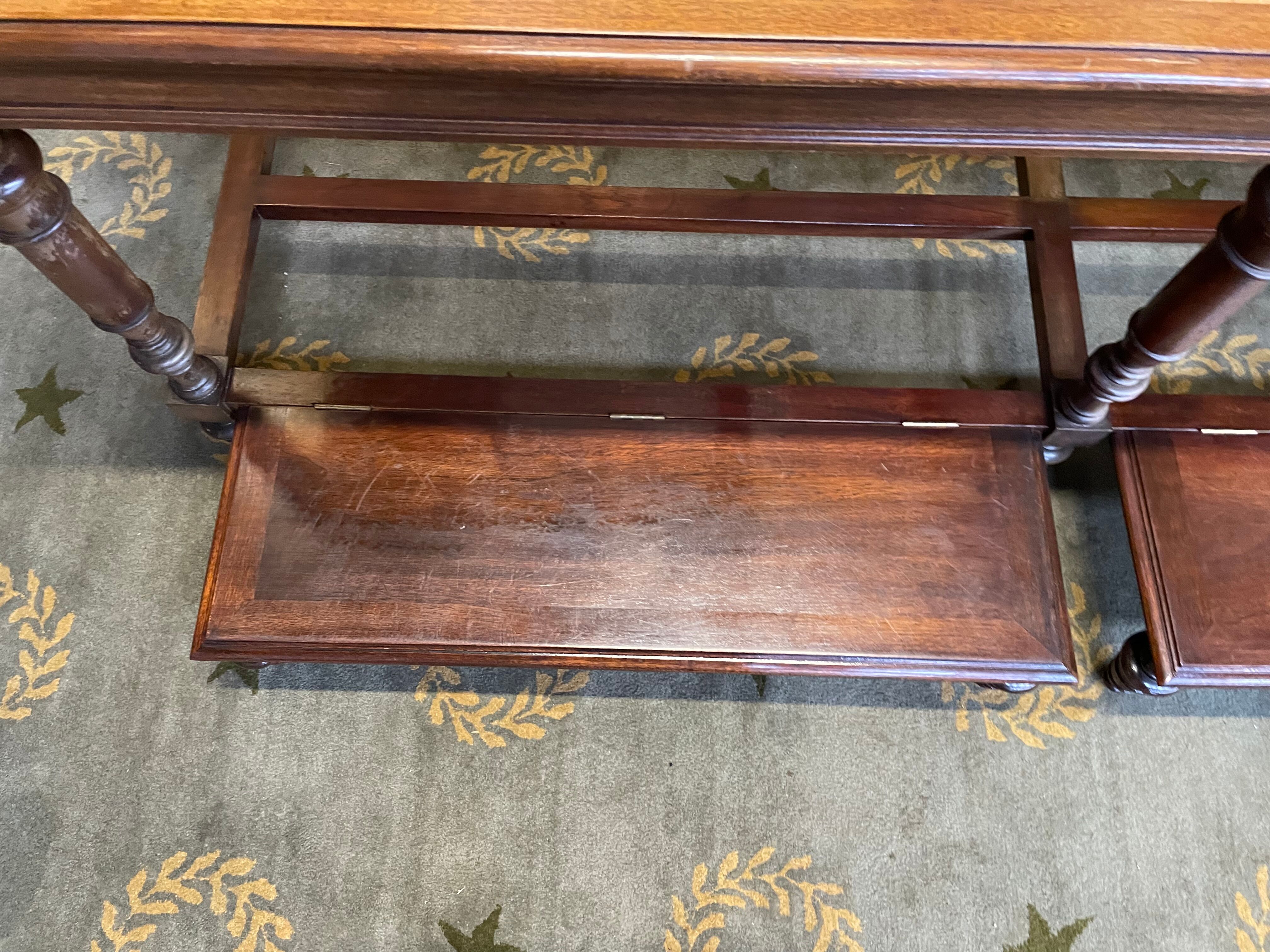 Mahogany billiard bench and canning