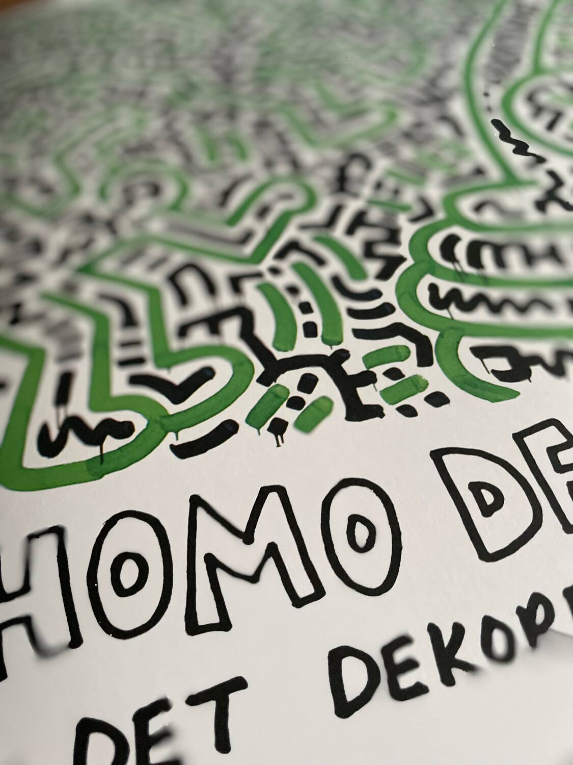 Keith Haring, Homo Decorans, 1985, Louisiana archives, copyright Keith Haring