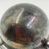 Beurrier en métal argenté