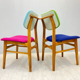 Four middle century chairs