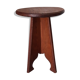 Antique oak stool, folk art