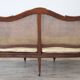 Antique Walnut And Vienna Straw Sofa, Italy 18th Century