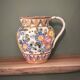 "Cérart Monaco" ceramic pitcher, signed — colorful floral decoration