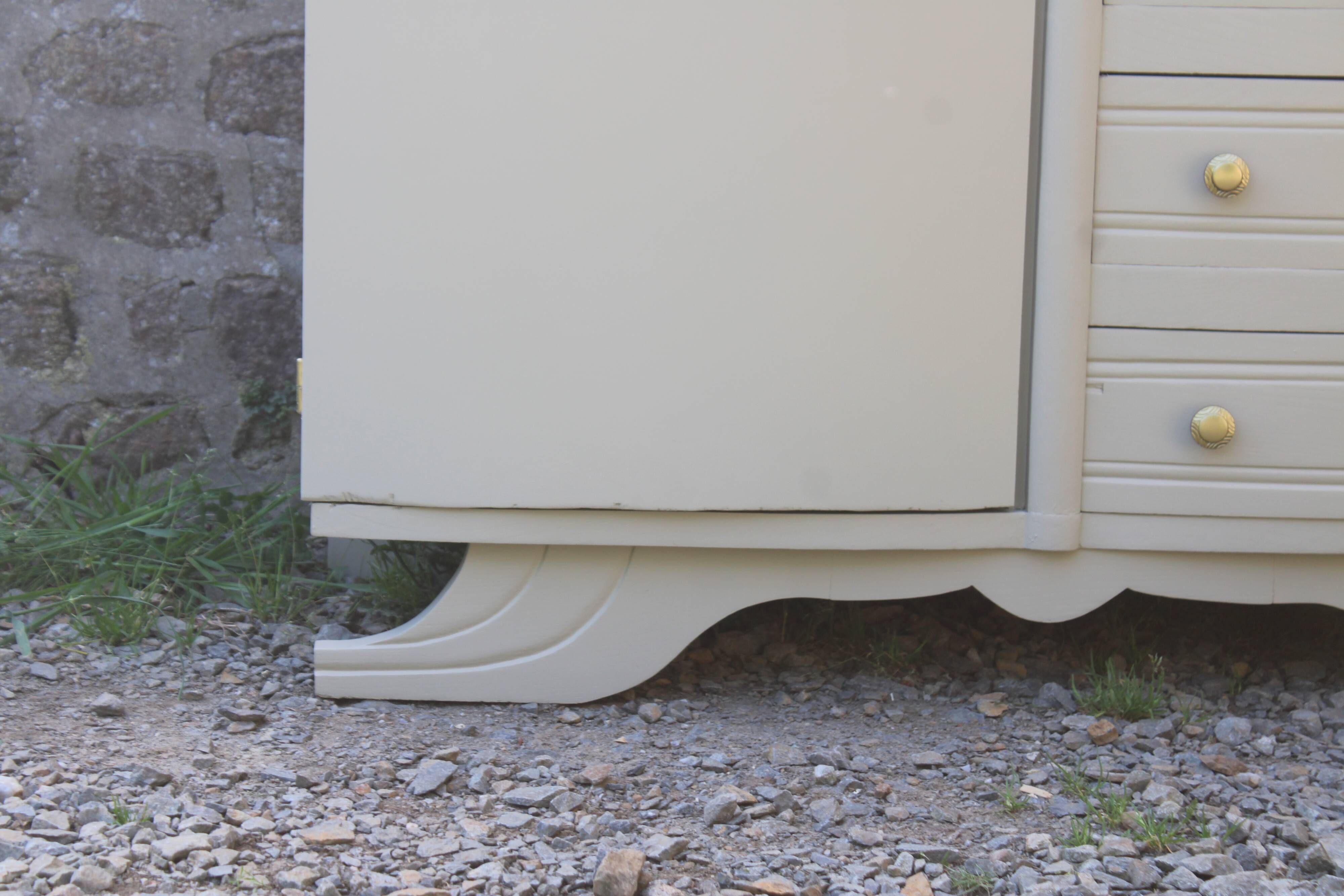 Asymmetrical art deco wardrobe