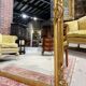 Napoleon III period fireplace mirror in gilded louis XV style wood