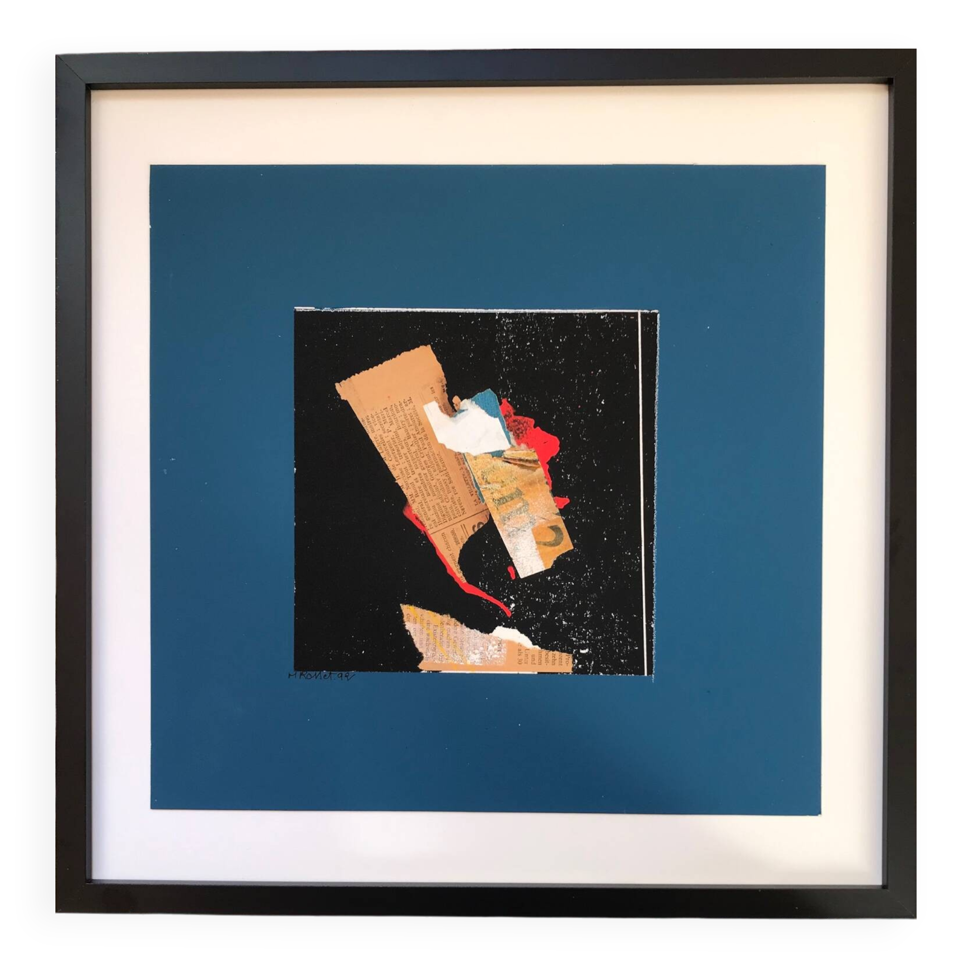 Martine rosset. 1949-2011. ink and collage.