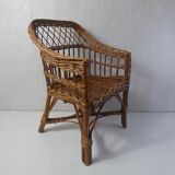 Rattan armchair for children